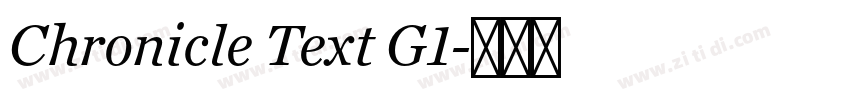 Chronicle Text G1字体转换